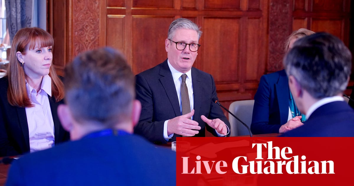 Starmer says it would be ‘big mistake’ to think Ukraine no longer needs military support because peace deal inevitable – UK politics live | Politics