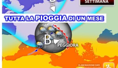 in pochi giorni cadrà la Pioggia di un mese, gli aggiornamenti