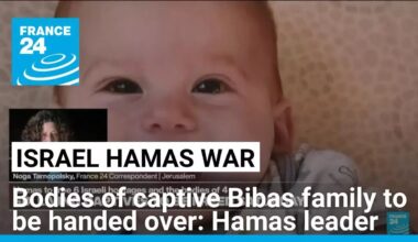 Hamas leader says bodies of captive Bibas family will be handed over on Thursday • FRANCE 24