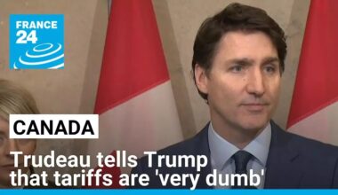 Trudeau tells Trump that tariffs are 'very dumb,' says Canada striking back • FRANCE 24 English