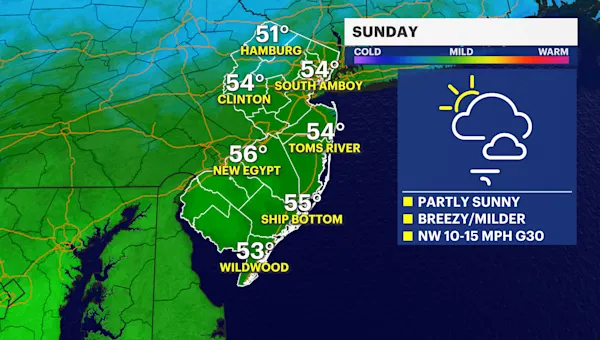 Breezy weather leads to a taste of Spring in New Jersey
