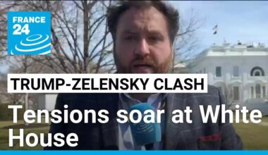 Great tension at the White House amid clash between Zelensky and Trump • FRANCE 24 English