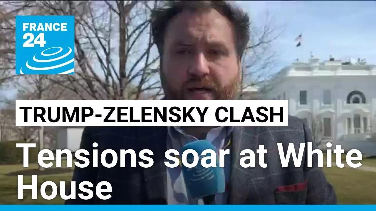Great tension at the White House amid clash between Zelensky and Trump • FRANCE 24 English