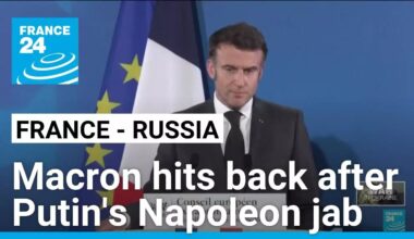 Macron hits back at 'imperialist' Putin after Napoleon jab • FRANCE 24 English