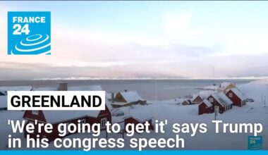 Greenland: 'we're going to get it' says Trump in his congress speech • FRANCE 24 English