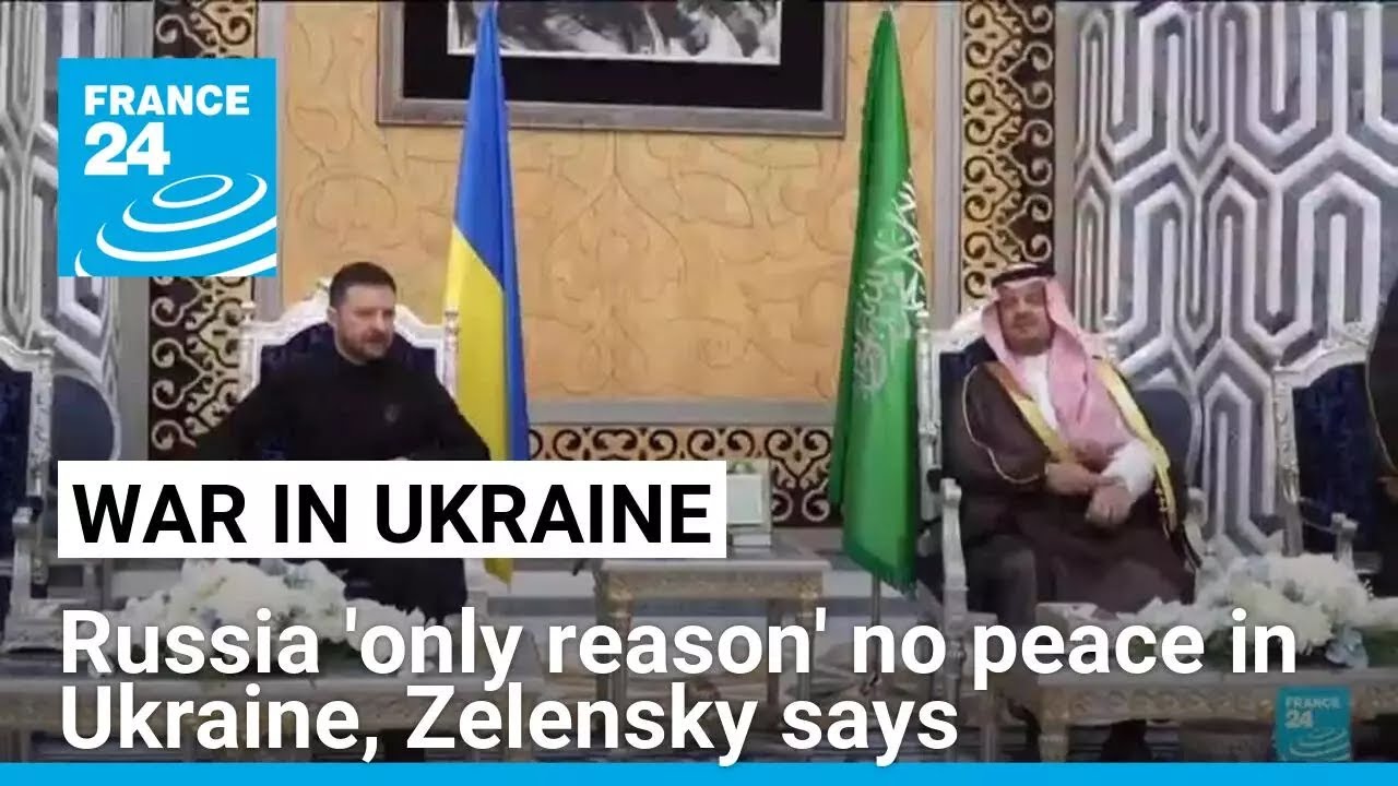 Zelensky, ahead of US talks, says Russia 'only reason' no peace in Ukraine • FRANCE 24 English
