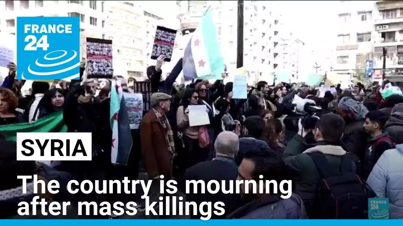 Syria in mourning after mass killings in Alawite region • FRANCE 24 English