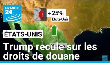 Trump recule sur les droits de douane visant le Mexique et le Canada • FRANCE 24