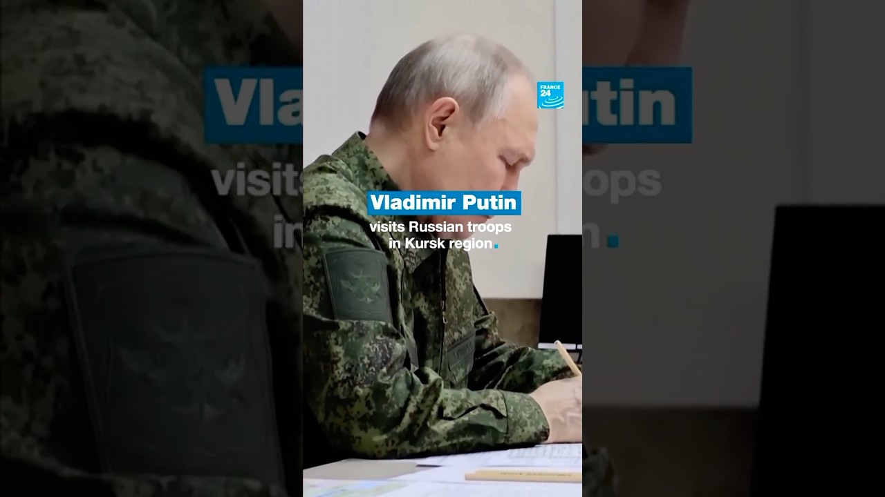 Putin visits Russian troops in Kursk region • FRANCE 24 English
