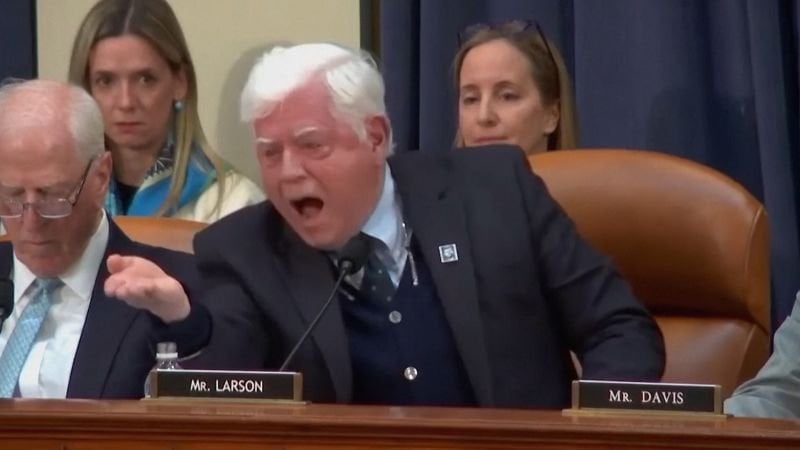 “Where is Elon Musk?” Democratic Rep Larson shouts at GOP colleagues for blocking Musk’s testimony.