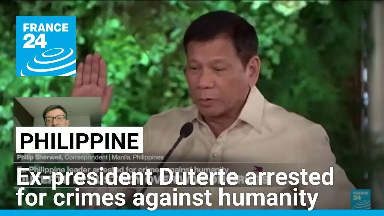 Ex-Philippine president Duterte arrested for crimes against humanity • FRANCE 24 English