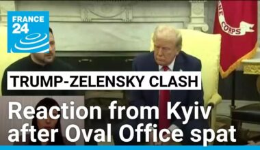 Reaction from Kyiv on Trump's aggressive exchange with Zelensky • FRANCE 24 English