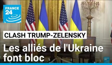 Clash Trump-Zelensky : les alliés de l'Ukraine font bloc • FRANCE 24
