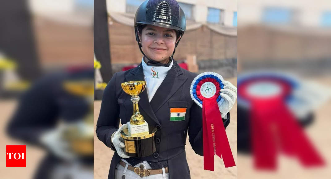 MP girl Sudipti bags dual medals at Int'l equestrian meet in Slovakia | Bhopal News
