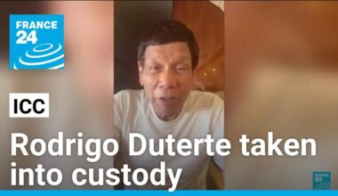 Duterte says he is 'responsible' as ICC takes him into custody • FRANCE 24 English