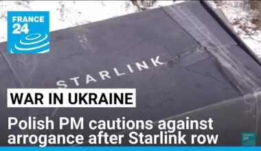 Polish PM Tusk cautions 'friends' against arrogance after Starlink spat • FRANCE 24 English