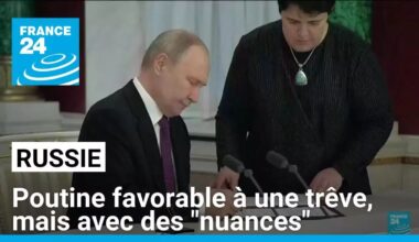 Guerre en Ukraine : Poutine favorable à une trêve, mais avec des "nuances" • FRANCE 24