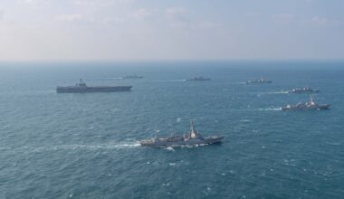 U.S. Aircraft Carrier Conducts Trilateral Naval Exercise