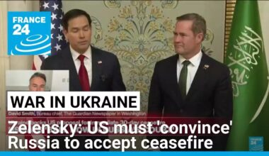 Zelensky says US must now 'convince' Russia to accept ceasefire proposal • FRANCE 24 English