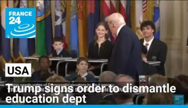 Trump signs order aimed at dismantling US Department of Education • FRANCE 24 English