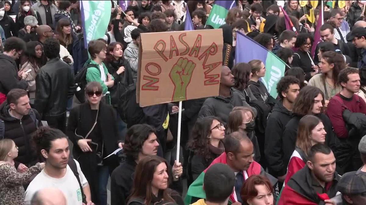Tens of thousands in France protest against racism and far-right