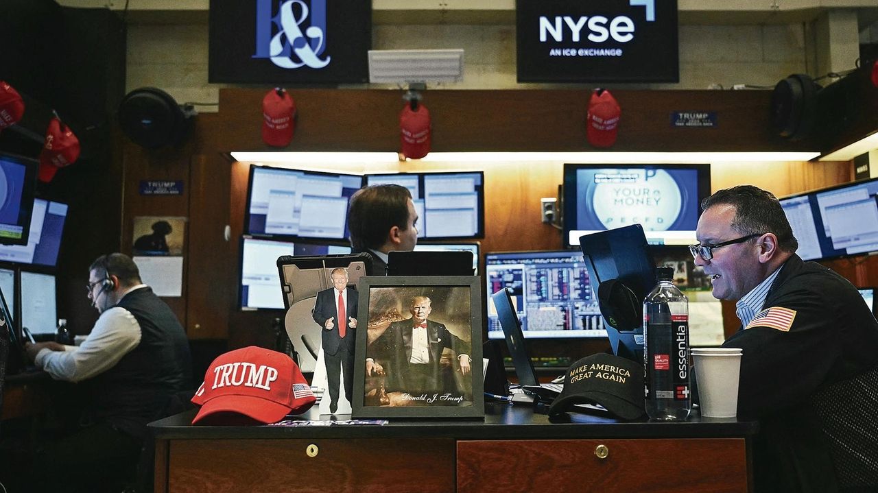 President Donald Trump softens his economic messaging as indicators weaken