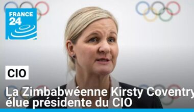 La Zimbabwéenne Kirsty Coventry élue présidente du CIO, première femme à la tête de l'institution