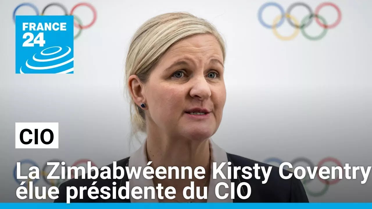La Zimbabwéenne Kirsty Coventry élue présidente du CIO, première femme à la tête de l'institution