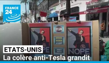 Aux Etats-Unis, la colère anti-Tesla grandit • FRANCE 24