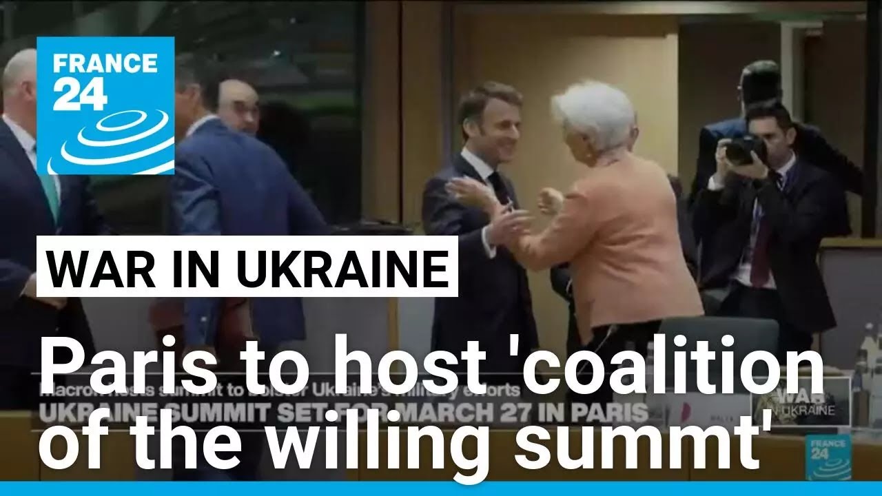 Macron announces new 'coalition' summit after EU leaders vow to continue backing Ukraine