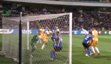 Goalkeeper completely forgets where he is as Estonia score World Cup qualifying’s strangest goal