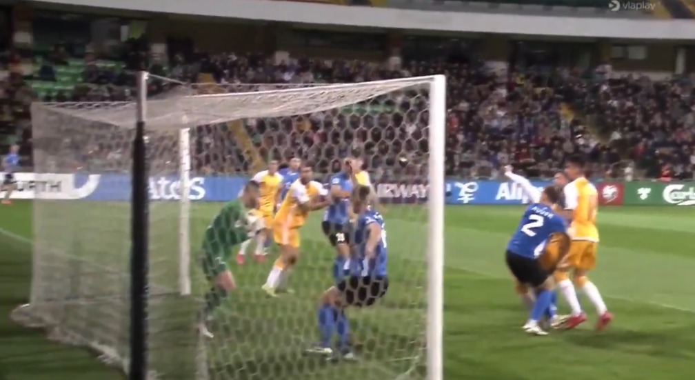 Goalkeeper completely forgets where he is as Estonia score World Cup qualifying’s strangest goal