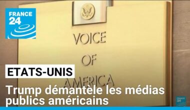 Trump attaque les médias publics américains, les qualifiant de propagande • FRANCE 24