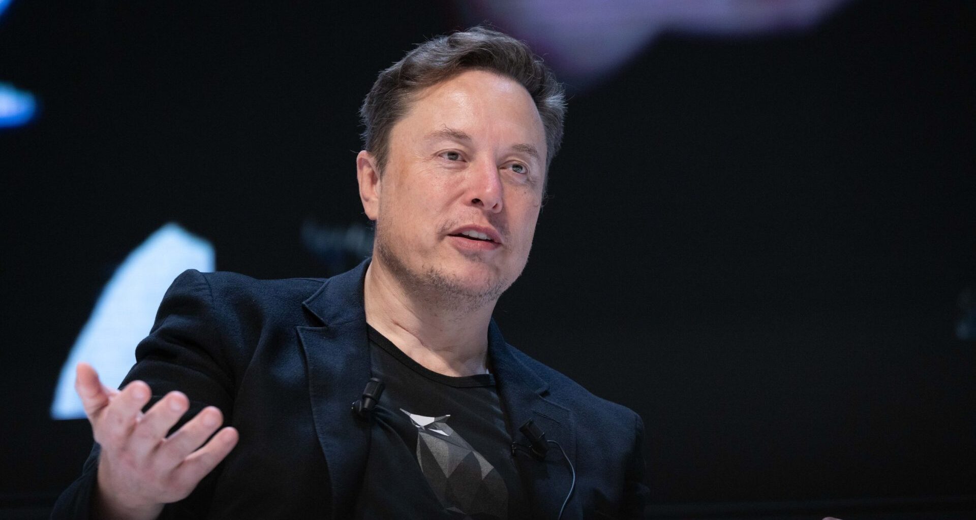 Elon Musk, Chief Technology Officer of X, spoke onstage during the