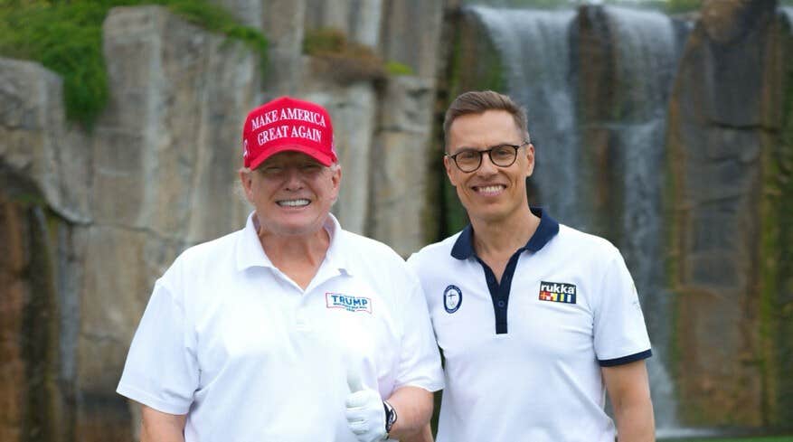 Trumps och Stubbs oväntade möte – har spelat golf