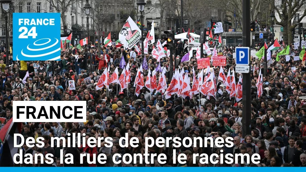 En France, des dizaines de milliers de personnes dans la rue contre le racisme • FRANCE 24