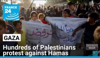Hundreds of Palestinians protest against Hamas in Gaza • FRANCE 24 English