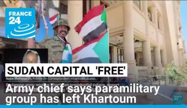Sudan army chief declares capital 'free' from inside presidential palace • FRANCE 24 English