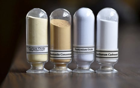Samples of rare earth minerals. Donald Trump has demanded Ukraine supply the US with rare earth resources – critical elements used in electronics – in exchange for military aid.