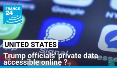 Trump officials' private data accessible online, according to Der Spiegel • FRANCE 24 English