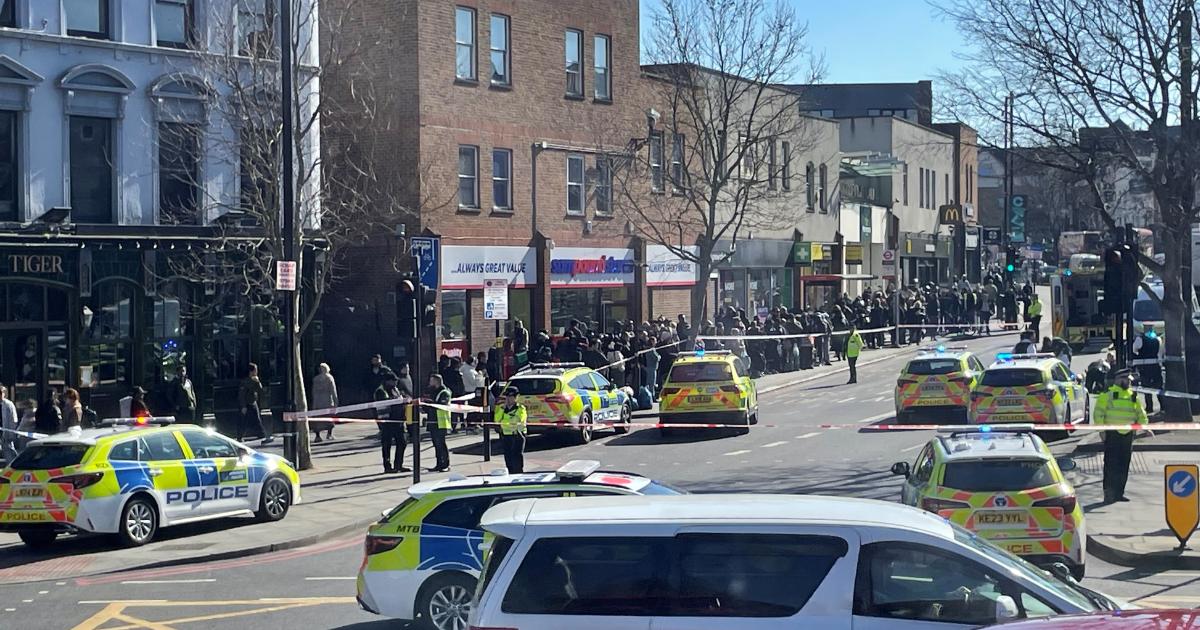 Denmark Hill Camberwell police car crash: Woman injured