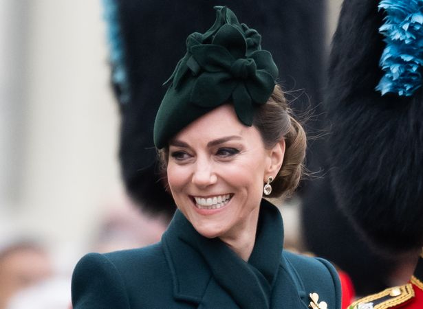 Kate at the St Patrick's Day parade. She has been easing herself back into royal duties 