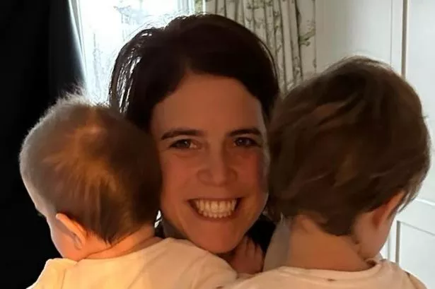 Princess Eugenie with her children