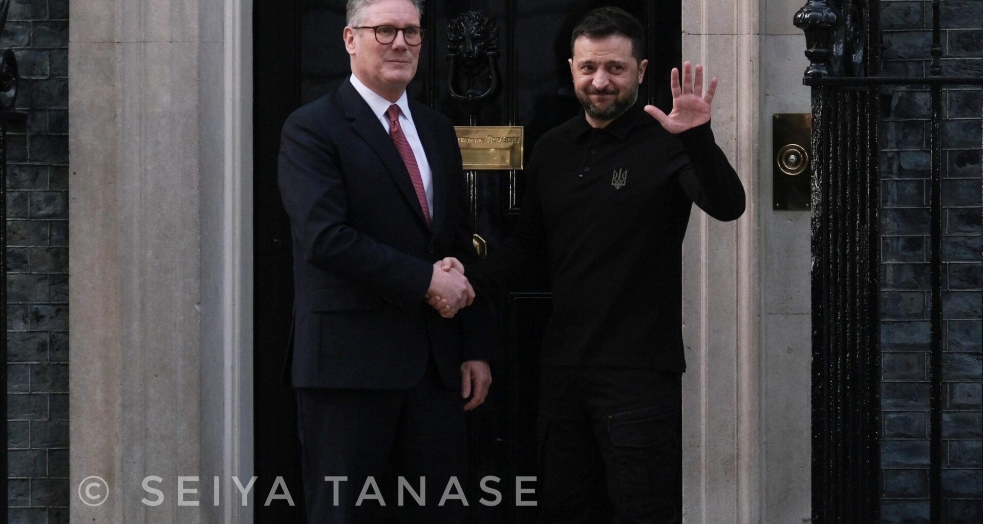 Zelenskyy at No10 earlier today