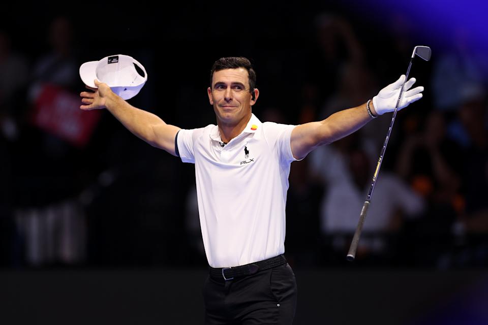 Billy Horschel led Atlanta to victory on Monday. (Brennan Asplen/TGL Golf via Getty Images)