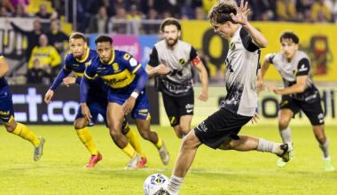 Slovak footballer Leo Sauer in NAC Breda colours.
