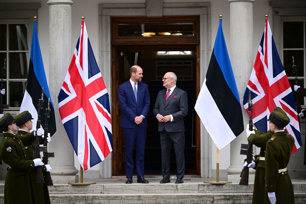 Prince William meeting with The President of Estonia, Alar Karis at the Presidential Palace
