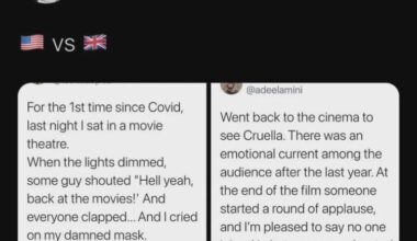 Heading back to the movies: US v UK