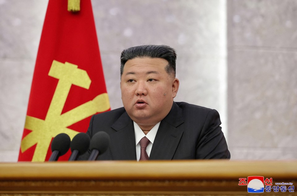 Kim Jong Un chairs a ruling party meeting.
