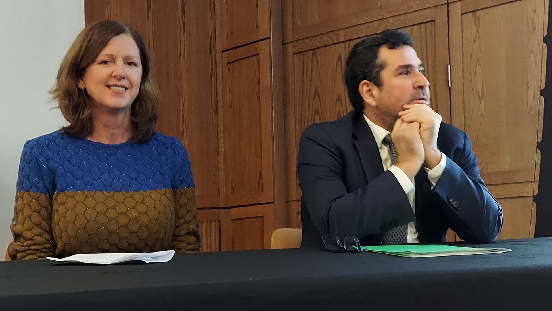 Dr. Lindy Crewe, Director of CAARI, and Ambassador Evangelos Savva